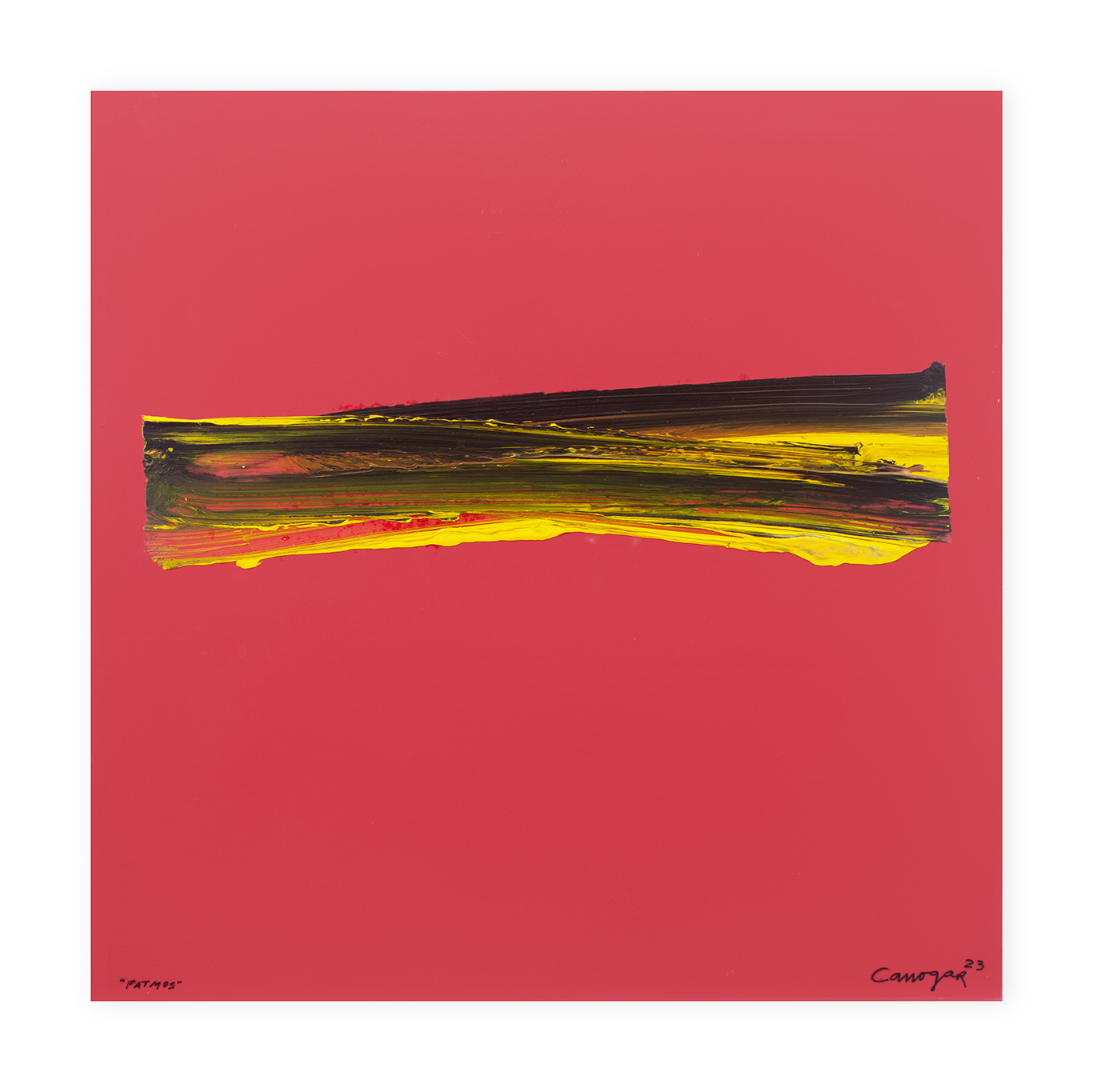 2023-020._Patmos._Acrilico_sobre_policarbonato_y_papel._40_x_40_cm